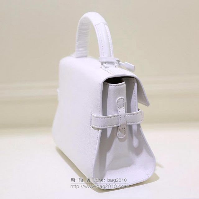 DELVAUX女包 春夏新款 Delvaux Tempete 星塵系列 德爾沃女手提包 手拎包 TP0020鑽石紋白色  fcs1429